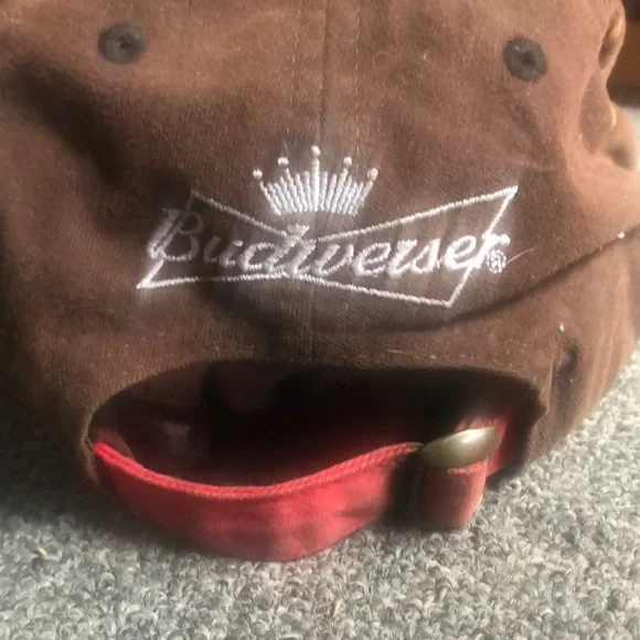 Super Vintage Budweiser “Bud King of Beers” multi tone adjustable baseball hat - Picture 7 of 8